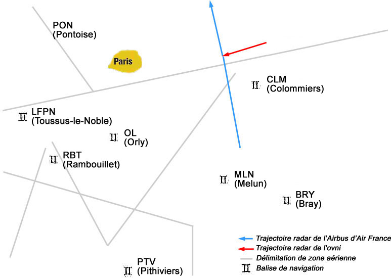 L'observation du vol AF 3532 par le commandant Duboc