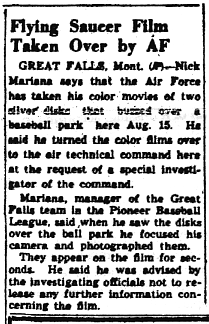 Berkshire Eagle (Pittsfiled, MA) du 12 Octobre 1950