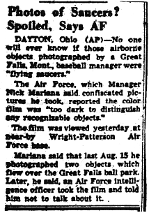 Berkshire Eagle (Pittsfiled, MA) du 12 Octobre 1950